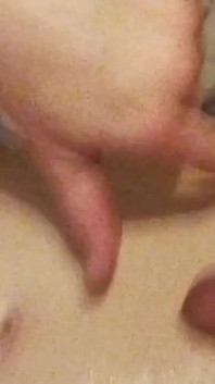 Fresh Cumshots Pooling and Still Full Hard Erect Clitty