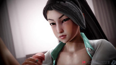 The fox 3D: Valorant Sage打手枪射在屁股上，由monmonnsfw（有声音的动画）3D 成人色情sfm