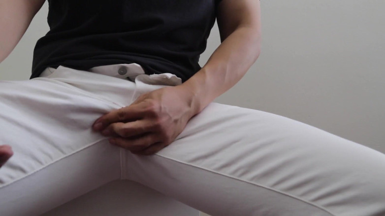 UnderXiaoQiang: Asiatisk kuk kantning utmaning cumshot högt stönande