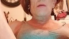 Sexy Mature Crossdresser Has Toy Play