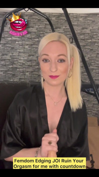 Femdom Edging JOI Ruin Your Orgasm for Me with Countdown.