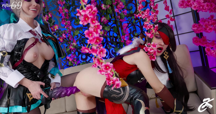 Ksu Colt: 原神 - アナルアセンション - 中出し、フィスティング、開け間、巨大なディルド