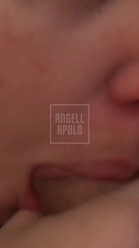 Girlfriend with Big Ass Sits and Gives Blowjob in Front of the Mirror Until Her Boyfriend Cums a Lot