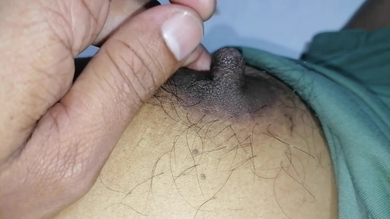 Sweety In Bed: Asian with Natural Hairy Boobs Long Full Body Show Before...