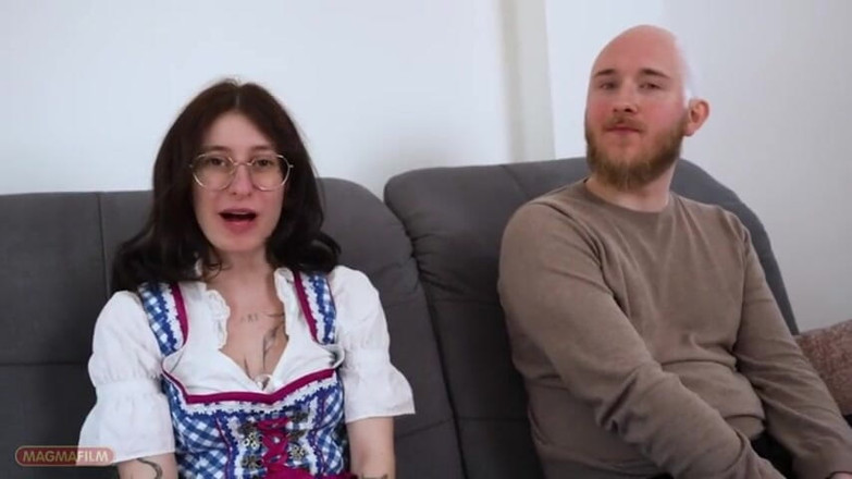 Pro Amateur by Magmafilm: Emma Leaves the Glasses on While Cumming in the Face