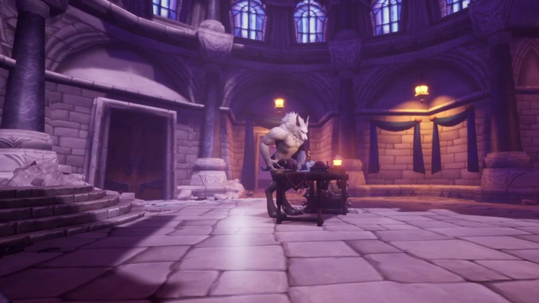 Wraith ward: Varulv knullar Night Elf på ett bord