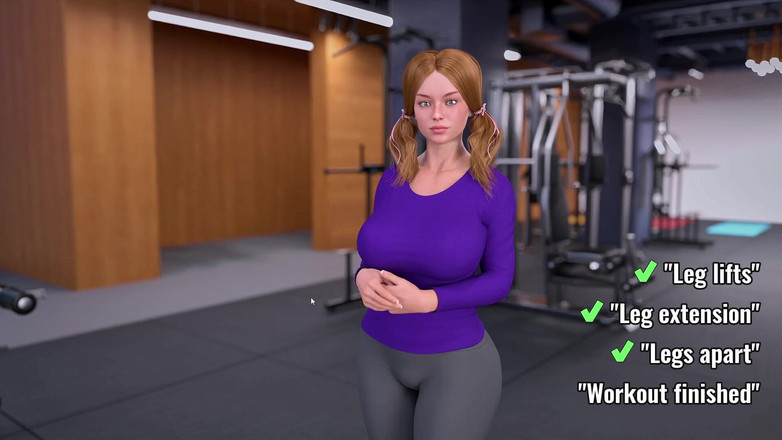 Gaming vision: Mi linda compañera de cuarto 2 jugando con escena de sexo -...