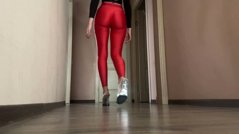 Skinny_lady69: Snapy na podpatek, Těsné legíny Domme Seamless Loop