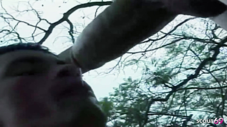 Shemale TS Collection: Ледибой трахает нового бойфренда на улице в первый раз, анал