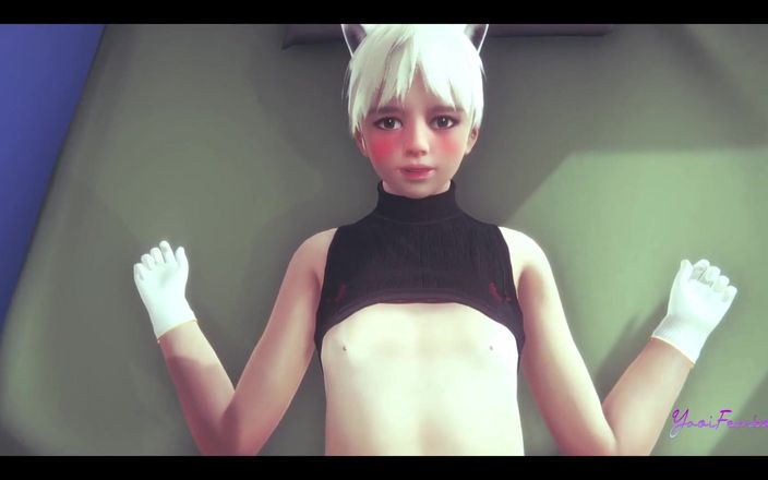 Yaoitube: Yaoi Femboy - Alan Catboy este însărcinată - japoneză asiatică Manga Anime 3D Sissy...