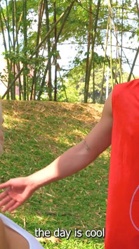 Sexe en plein air avec ma voisine excitée à gros nichons - Danner Mendez et Naty Delgado