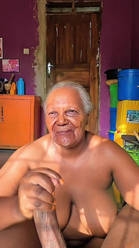 Big Beautiful Busty Granny Wanted to Taste My Cum