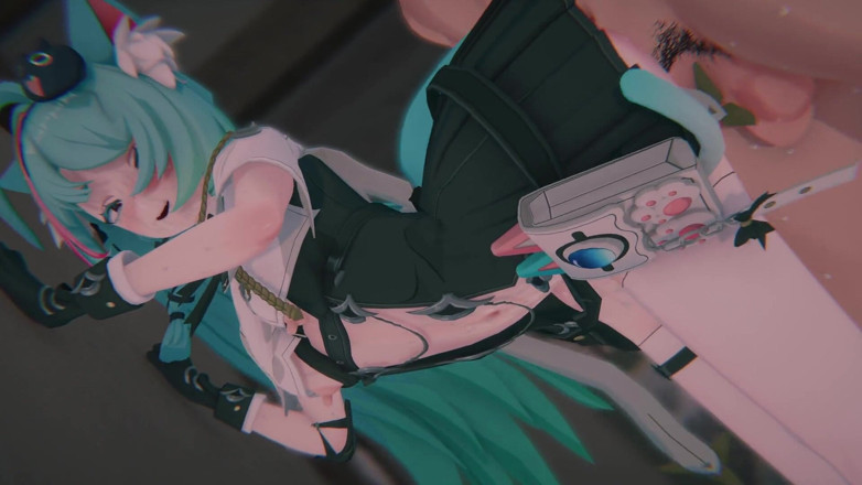 Tomu aisuman: [nte] Mint's Containment Breach: Bound Catgirl &amp; POV Threesome DP (4k/60fps)