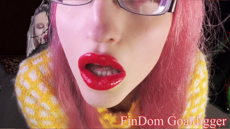 FinDom Goaldigger: Trasformazione di grandi labbra arancioni