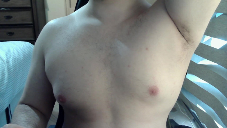 Himbo_Fox: จ๊อคกล้ามเล่นเสียวกับหัวนมบนกล้อง