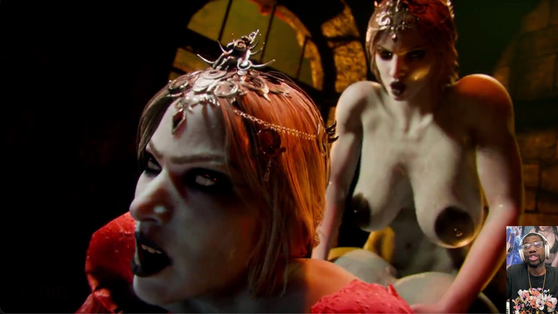 L6RD7BLU3 FUTA: Orin transgénero se folla a sí misma, La gran polla...