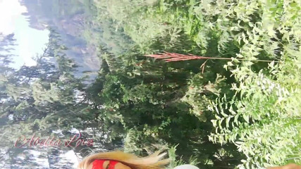 Abella Love: Petite horny blonde girl walking Naked in the Park and...