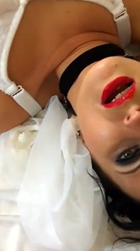 This is my Italian adventure... and your adventure. In my luxury hotel, I'm all dolled up in my make-up