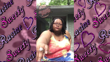 Sweety Racine: SSBBW smokes outside