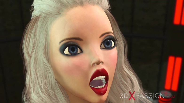 3dxpassion: vigyan-phaee prayogshaala men supar seks! Sci-fi sainik seksi sunahre baalon...