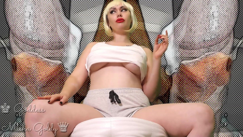 Goddess Misha Goldy: 成为我的奴隶，让我控制你所有的小穴！