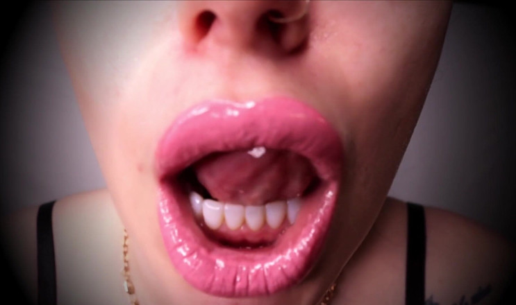 Goddess Misha Goldy: Lipstick slave. Become weaker for me! My lipstick covered lips...