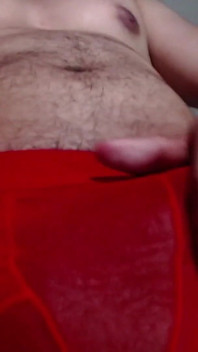 Hot Latin Boy in His Room Wearing Underwear and Masturbating