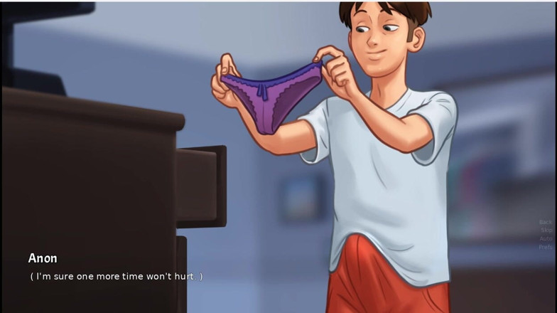 XXX Games Bunk: Summertime Saga - juego de roles - escena de Debbie - besando y...