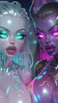 Beautiful Aliens Kiss on Nice Music, Ai Animation