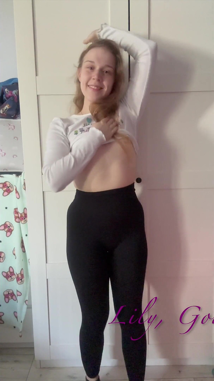 Lily, Goddess of Desire: Shy but Very Sexual Girl Does a Striptease