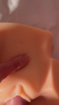 Fun Hot Trans Solo Stuff in New Lingerie Using a Toy