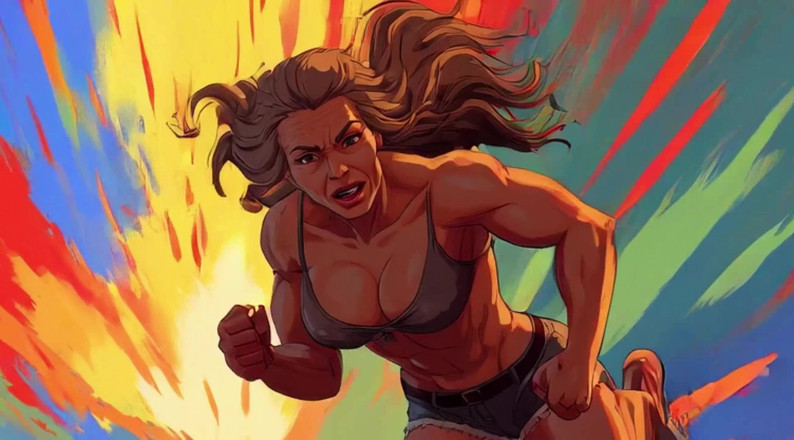 AI Porn: Ai sexy superhero klipy akcji