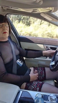 Dojrzałe Crossdressing Maminsynek Dziwka Jazda W Pełni Narażone