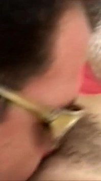 Horny brunette sucks and fucks hard cock
