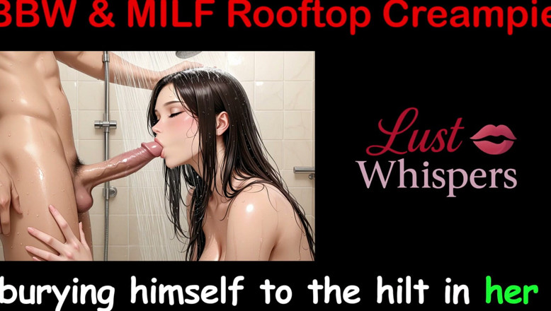 LustWhispers: BBW &amp; MILF Rooftop Creampies - English Sex Story