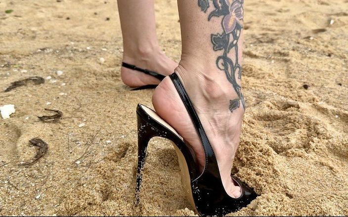 Julia domaina: Schwarzer klassischer Stiletto, High Heels ohne Rücken, 12 Cm Absätze auf...