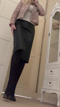 Green Dress Striptease