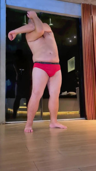 (final Cum) Bear Body Worship POV - Chubby Strong Fighter