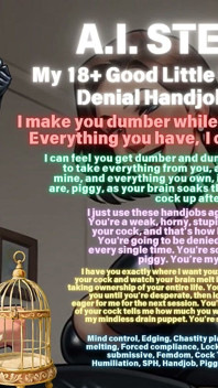 Ai Stepmommy Femdom Audio Caption Session: My Good Little Piggy Gets an Orgasm-denial Handjob & a Chastity Cage Reward. Femdom