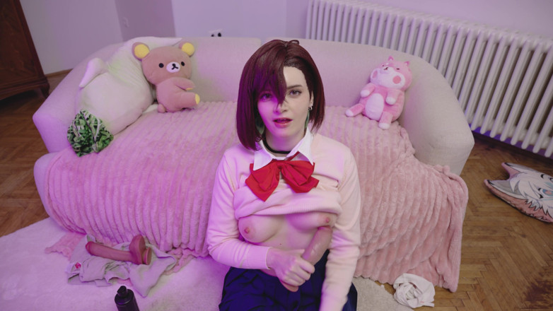 AmberKawaii: Dandadan Momo Ayase hayalet yarakla sikiliyor