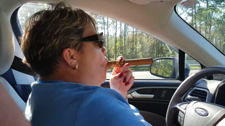 Cigar Smoking and Big Tit Play