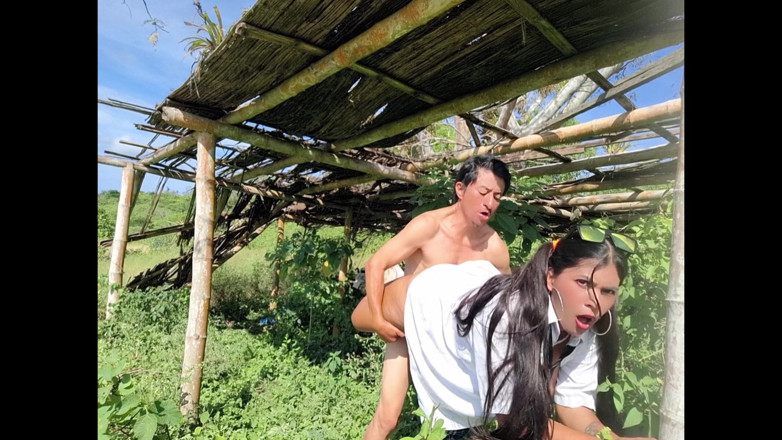 Lady: I fuck my beautiful busty stepdaughter in the country cabin