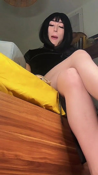 Verführerischer nylon-sissy Femboy-Fußfetisch