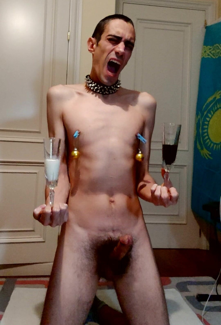 Slave Sparrow: Very Hot Habanero Sauce on Cock Balls