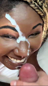 Ebony Babe Receives Facial
