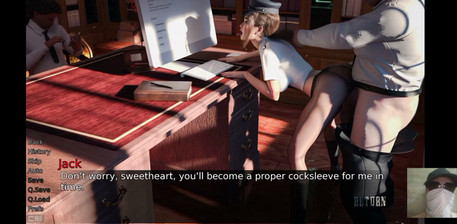 Dark Sam: Police Woman Fuckes Her Boss for More Salary in Front...