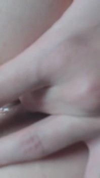 Playing with My Cute Shaved Holes Under Blue Panties