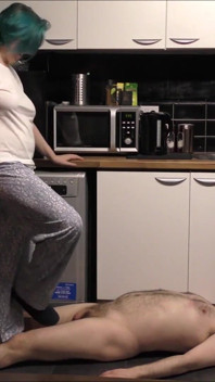 First time kitchen trampling