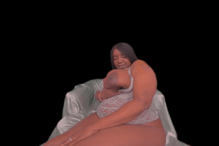 Ebony VR Solos VR.AR Fetish Films: Büyük iri güzel doğal göğüsler zenci orta yaşlı seksi kadın -...