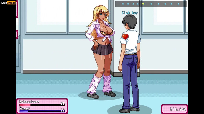 LewdArcade: Učitelka ukazuje prsa studentům na vysoké škole - slečna Kyoko chce udělat